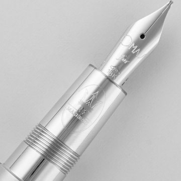Limited edition Omas for Maserate sterling silver with 18k nib fountain pen.