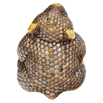 Masterpiece Chopard Diamond bear "Animal World Collection" 18K Ring