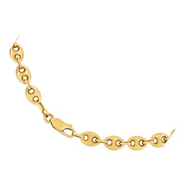 Nautical links chain in 18k yellow gold with lobster clasp.Width 6.7 mm. Length 20 inches.