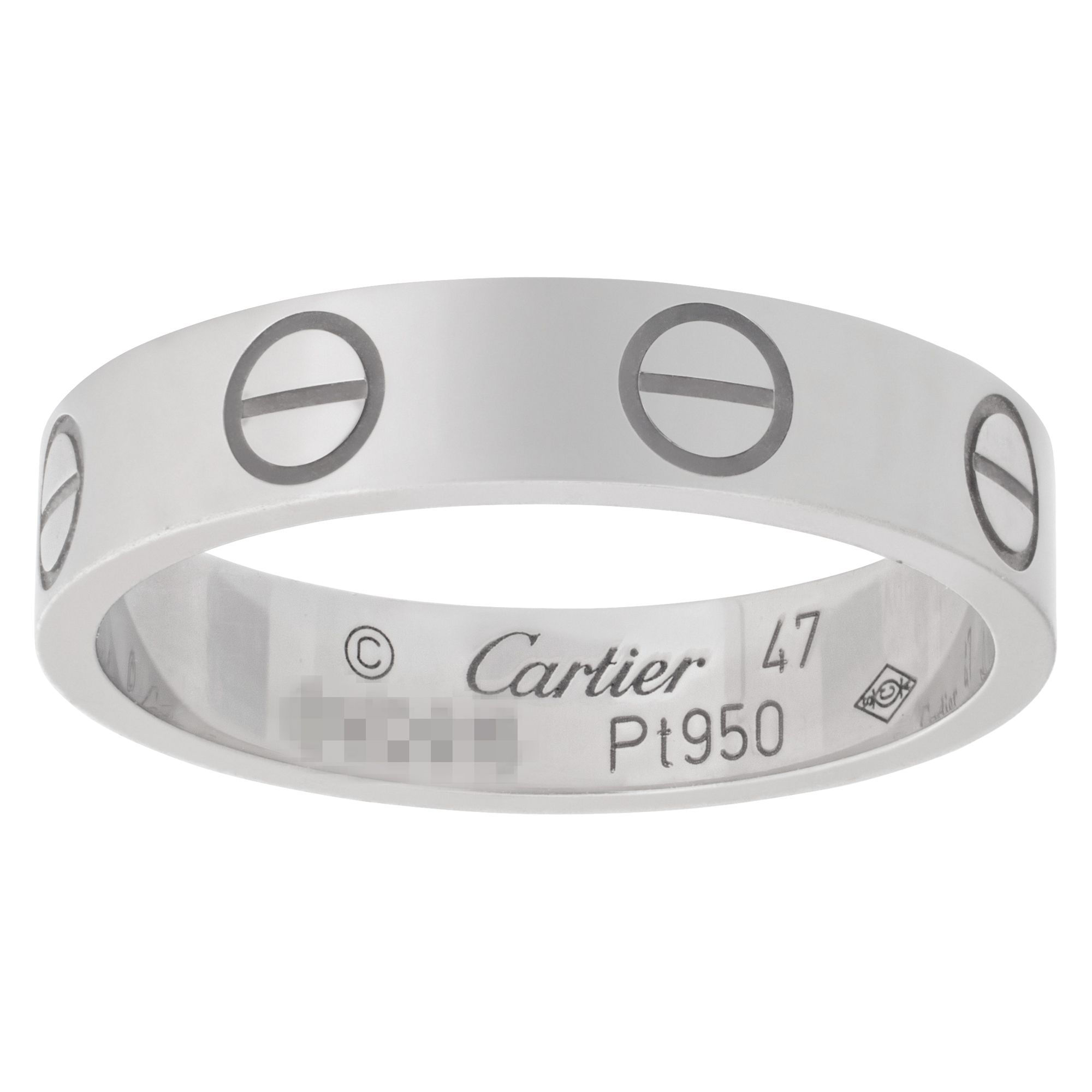 Cartier Love Wedding Band in platinum