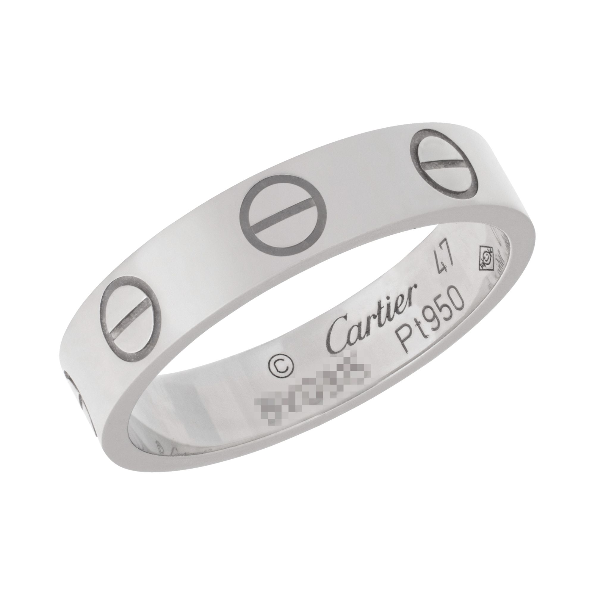 Cartier Love Wedding Band in platinum