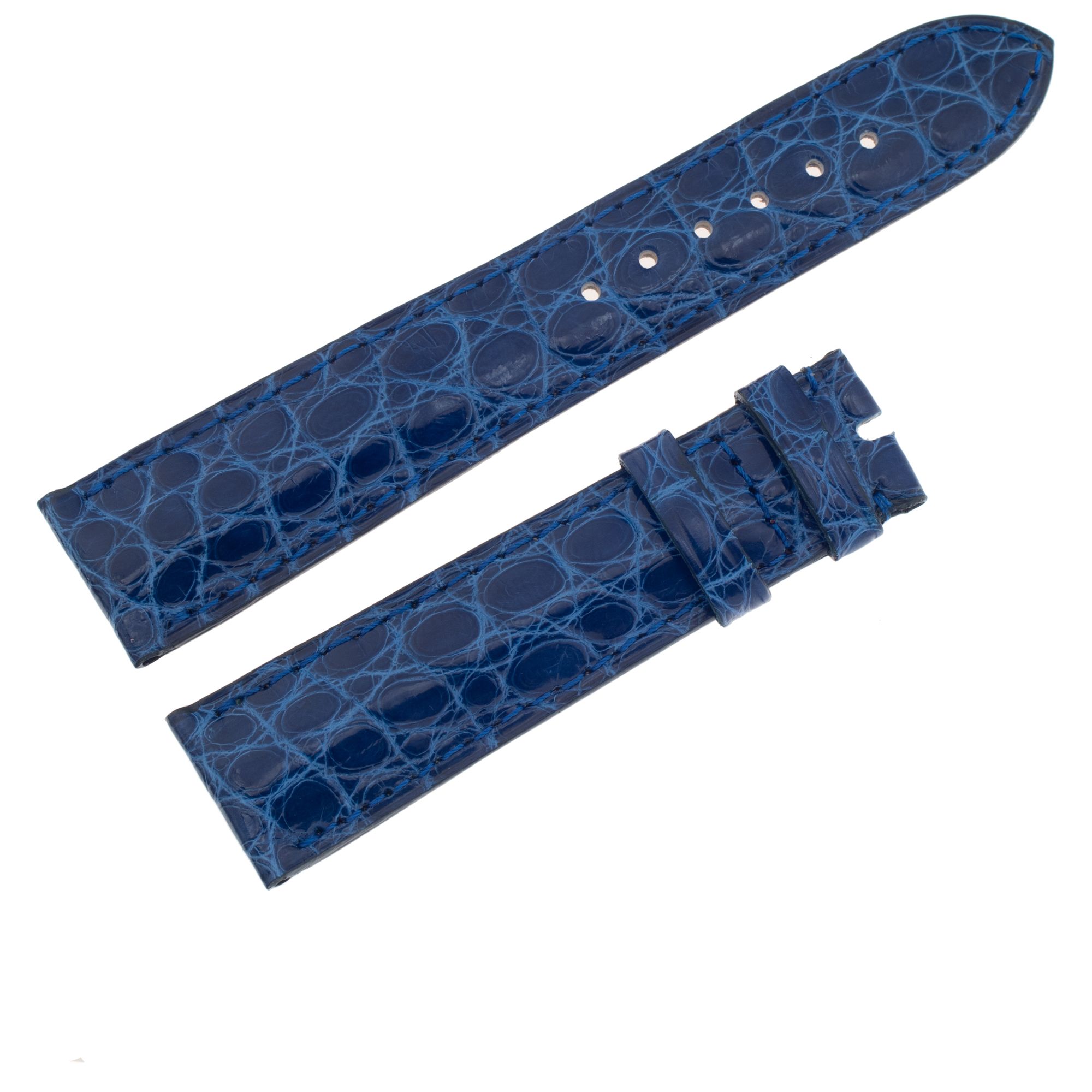 Chopard Royal blue alligator watch band (18 x 16)
