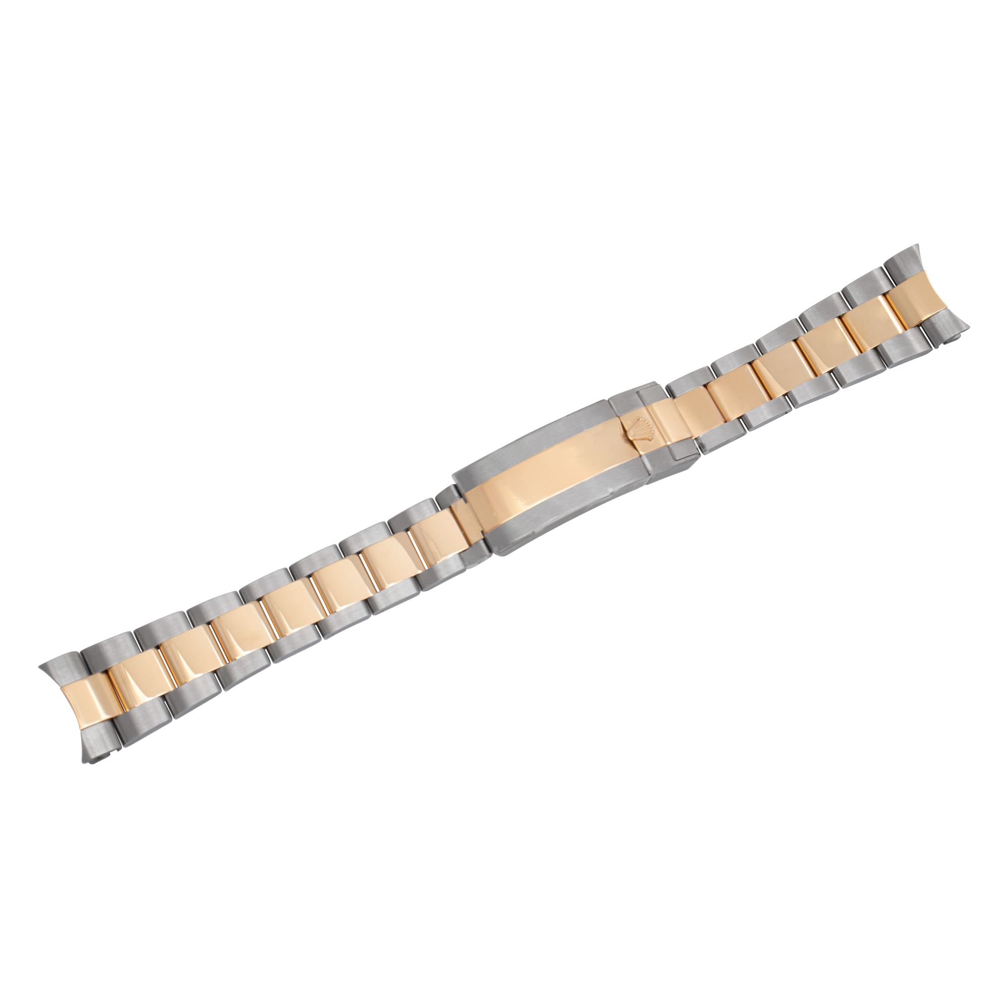 UNUSED! 2021 Rolex Oyster 18k & stainless steel oyster bracelet with fliplock buckle