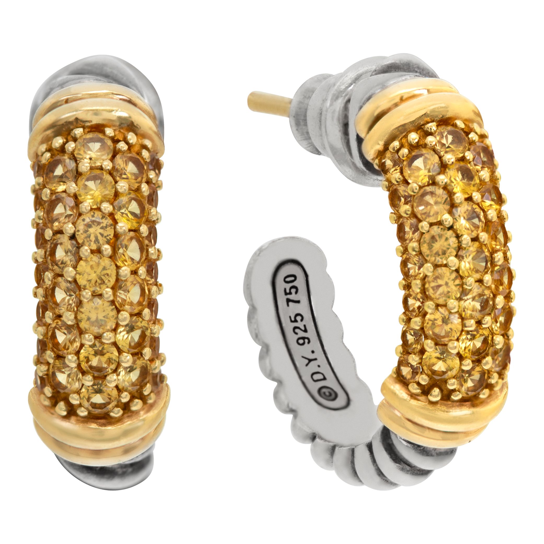 Sold at Auction: Louis Vuitton 18K Gold & Diamond Drop Earrings