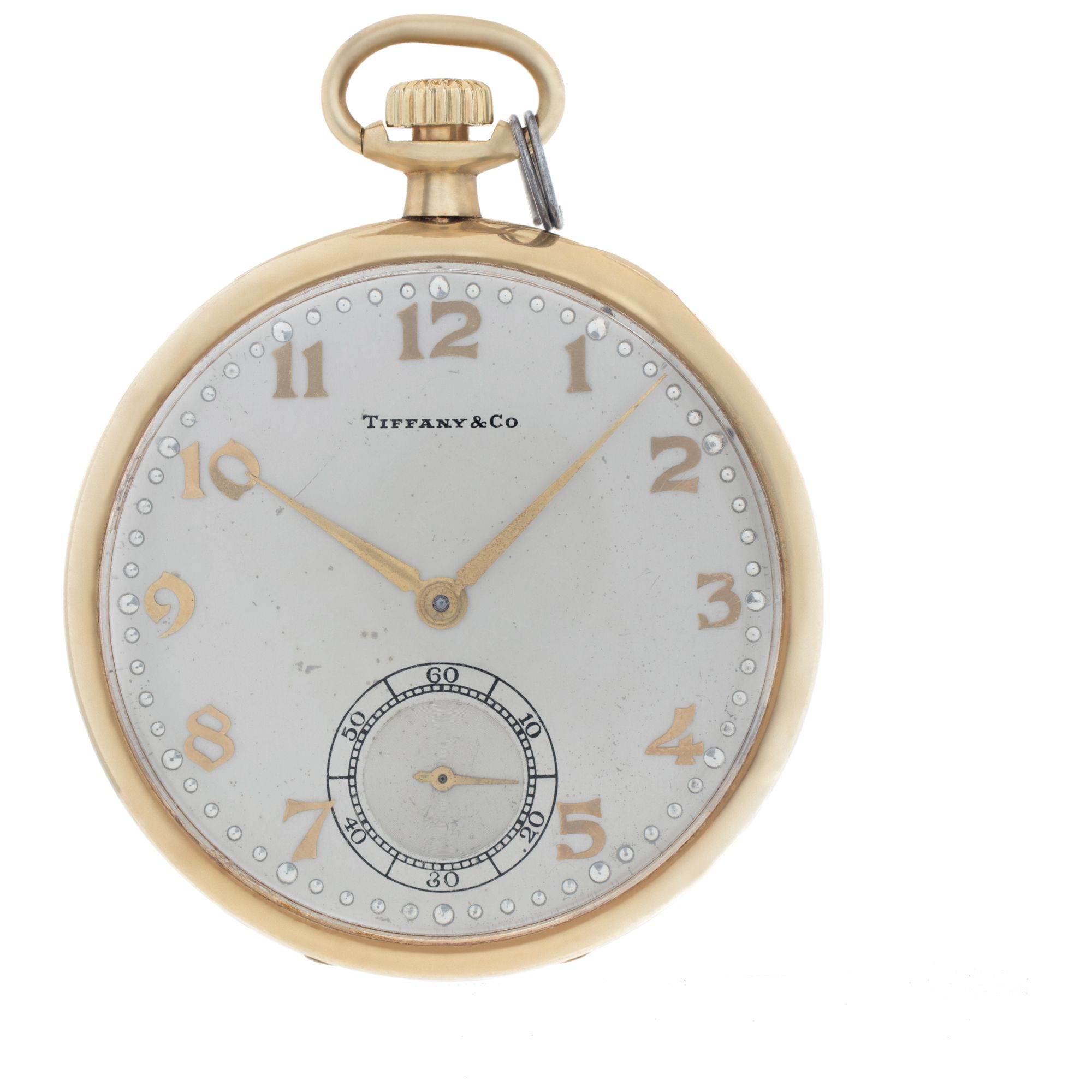 Pre-owned Tiffany & Co. pocket watch 14k White dial 34mm | display picture 3