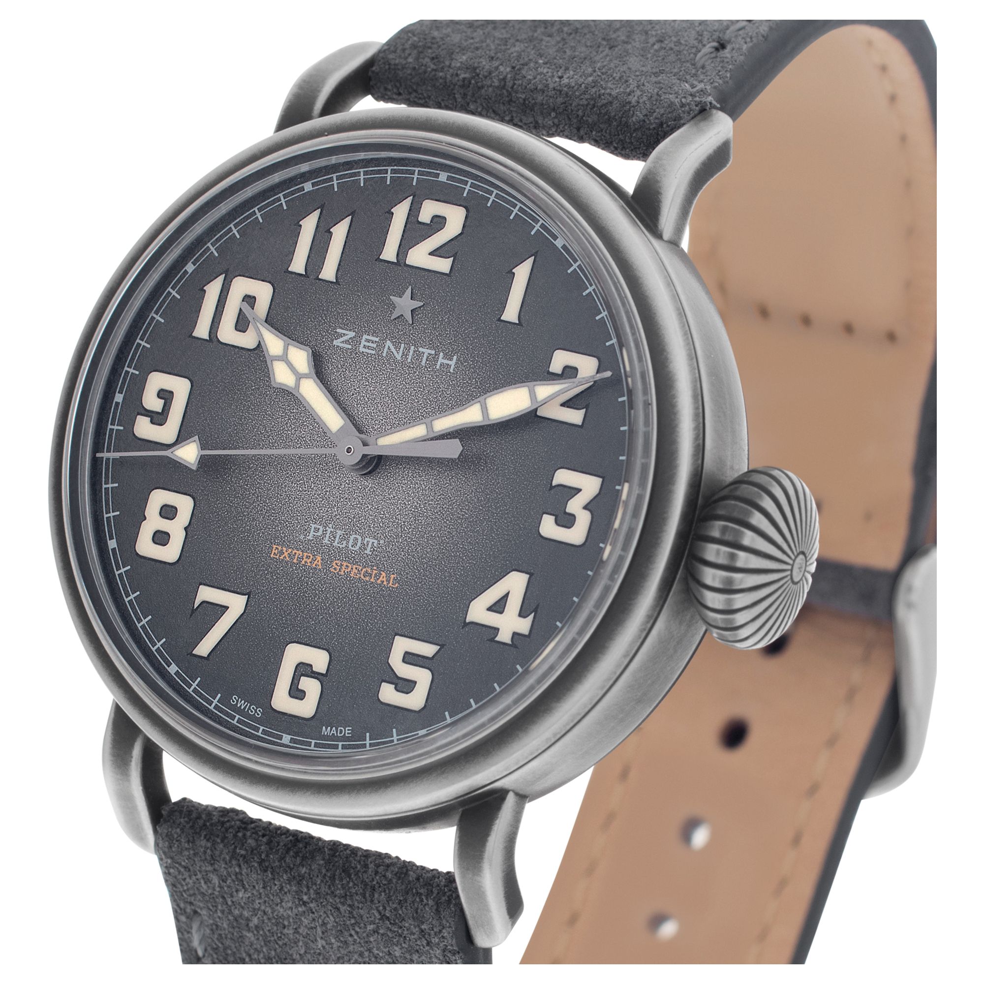 Zenith Pilot 11.1940.679 Stainless Steel Grey dial 40mm Automatic watch