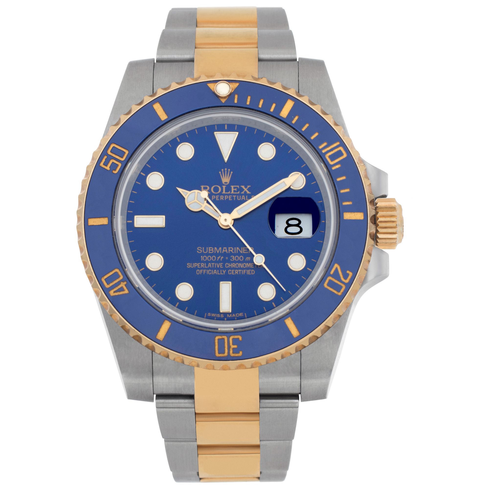 Rolex Submariner 116613 18k & Stainless Steel Blue dial 40mm Automatic watch