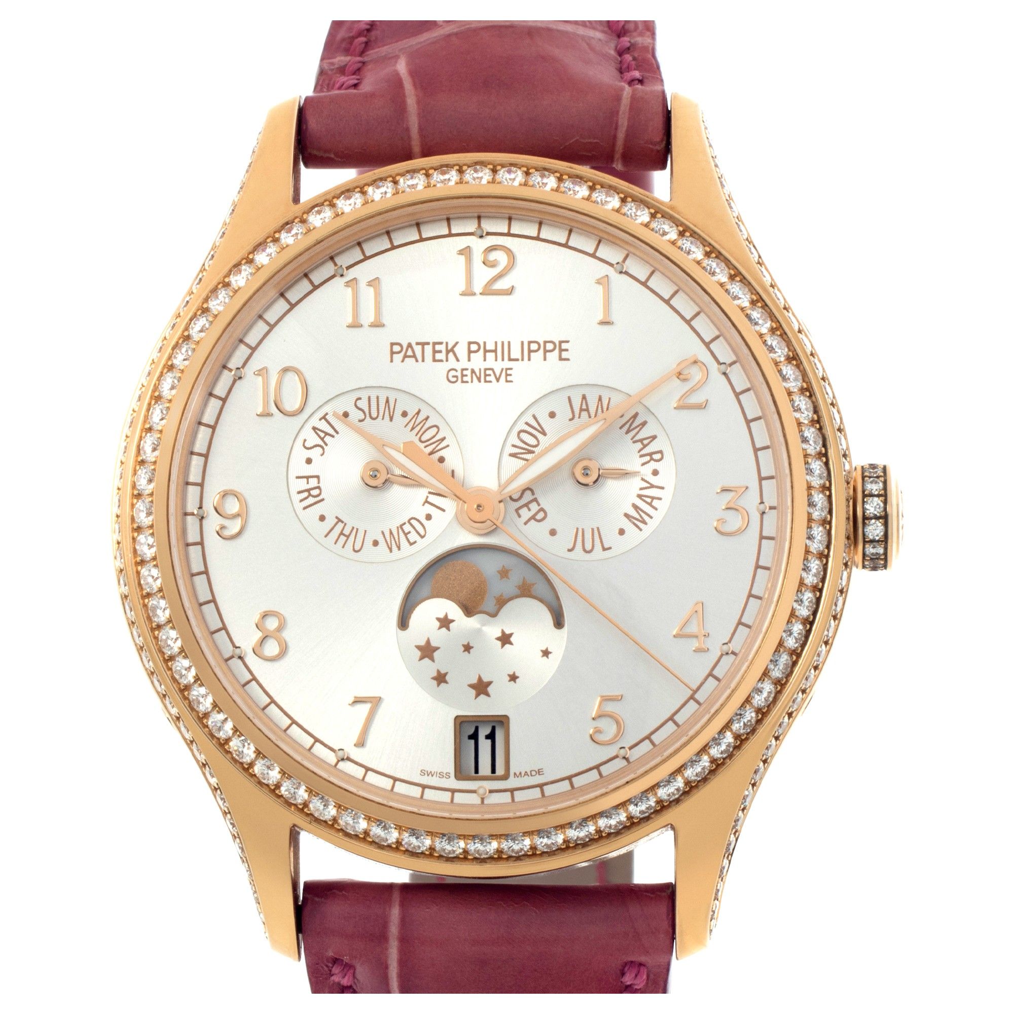 Patek Philippe Annual Calendar 4947R 18k rose gold Silver dial 38mm Automatic wa