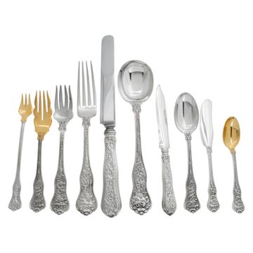 OLYMPIAN, 133 pieces Sterling Silver flatware set, Ptd 1878 By Tiffany & Co