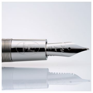 Omas for Maserati sterling silver fountain pen with 18k white gold nib 127/1200