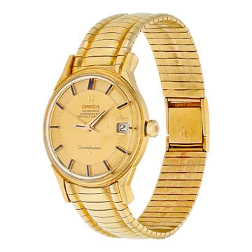 Omega Constellation 168005/6 18k 34mm auto watch