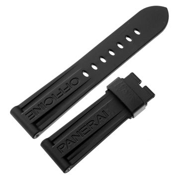 Panerai black rubber strap (24mm x 21mm)