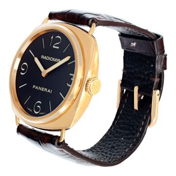 Panerai Radiomir "Base" PAM 231 18k rose gold Black dial 45mm Manual watch