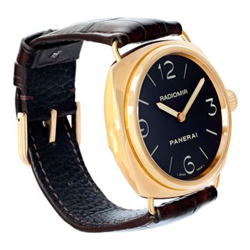 Panerai Radiomir "Base" PAM 231 18k rose gold Black dial 45mm Manual watch
