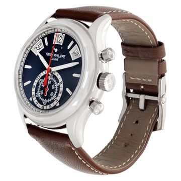 Patek Philippe Annual Calendar 5960G 18k White Gold Blue dial 40mm Automatic wat