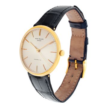 Patek Philippe Calatrava 3495 18k Silver dial 37mm Automatic watch