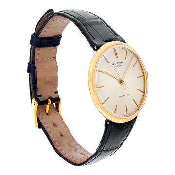 Patek Philippe Calatrava 3495 18k Silver dial 37mm Automatic watch