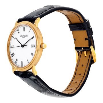 Patek Philippe Calatrava 3944J 18k Yellow Gold White dial 33mm Quartz watch