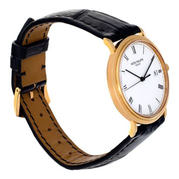 Patek Philippe Calatrava 3944J 18k Yellow Gold White dial 33mm Quartz watch