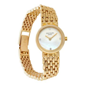 Patek Philippe Calatrava 4706 18k Mother Of Pearl dial 20mm Quartz watch