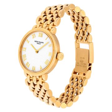 Patek Philippe Calatrava 4809 18k Yellow Gold White dial 25mm Manual watch