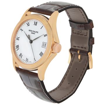 Patek Philippe Calatrava 5117R 18k rose gold White dial 37mm Automatic watch