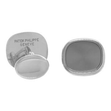 Patek Philippe Ellipse 18k white gold cufflinks