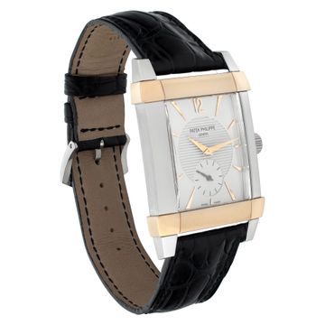 Patek Philippe Gondolo 5111pr Platinum & 18k Rose Gold White dial 48mm Manual wa