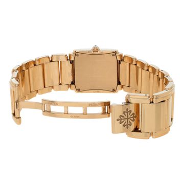 Patek Philippe Twenty 4 4910/11 18k rose gold chocolate dial 24.5mm Quartz watch