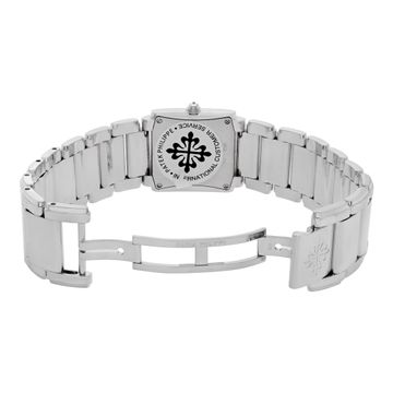 Patek Philippe Twenty 4 4910/20G 18k White Gold Ivory dial 25mm Quartz watch