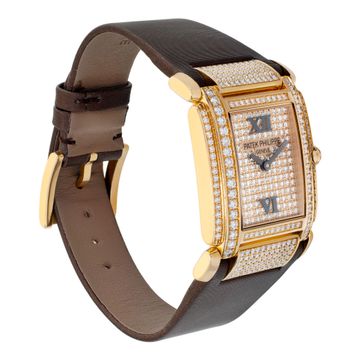 Patek Philippe Twenty 4 4910R 18k rose gold Gold dial 25mm Quartz watch