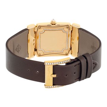 Patek Philippe Twenty 4 4910R 18k rose gold Gold dial 25mm Quartz watch