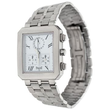 Piaget Protocol 14254 M601D 18k White Gold White dial 28mm Quartz watch
