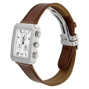 Piaget Protocol Chrono Calendar 14254 18k White Gold White dial 28mm Quartz