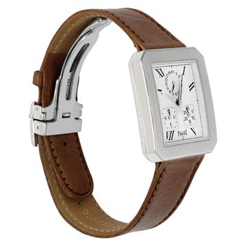 Piaget Protocol Chrono Calendar 14254 18k White Gold White dial 28mm Quartz