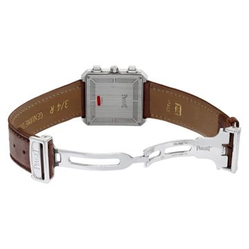 Piaget Protocol Chrono Calendar 14254 18k White Gold White dial 28mm Quartz