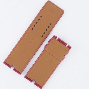 Roger Dubuis Too Much Square Style T26 fushia alligator strap (28x28).