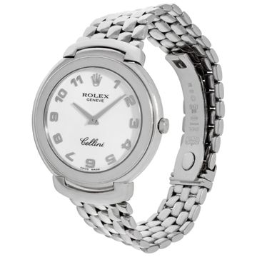 Rolex Cellini 6623 18k White Gold White dial 37mm Quartz watch