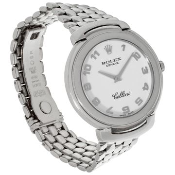 Rolex Cellini 6623 18k White Gold White dial 37mm Quartz watch