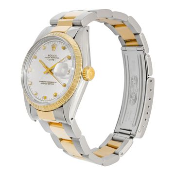Rolex Date 1505 18k & Stainless Steel    White dial mm    Automatic watch