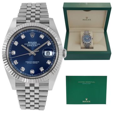 Rolex Datejust 126334 Stainless Steel Blue dial 41mm Automatic watch