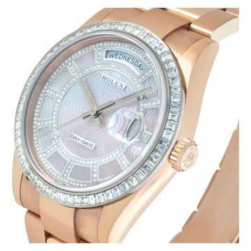 Rolex Day-Date 118395BR 18k rose gold Mother Of Pearl dial 36mm Automatic watch