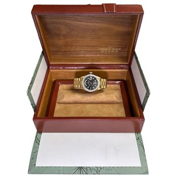 Rolex Day-Date 18038 18k Black dial 36mm Automatic watch