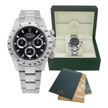 Rolex Daytona 116520 Stainless Steel Black dial 40mm Automatic watch
