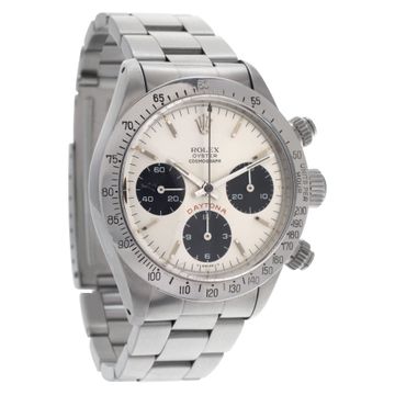 Rolex Daytona "Big Red" 6265 Stainless Steel Silver dial 37mm Automatic watch
