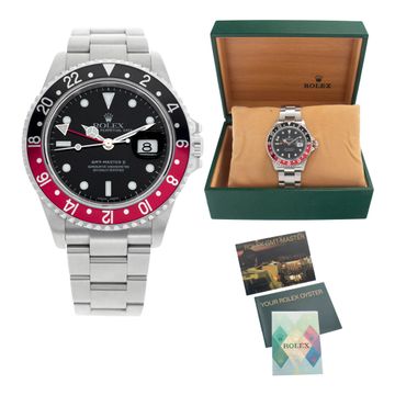 Rolex GMT-Master II "Coke" 16710 Stainless Steel Black dial 40mm Automatic watch