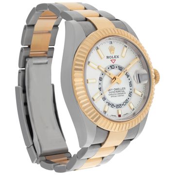 Rolex Sky-Dweller 326933 18k & Stainless Steel White dial 42mm Automatic watch