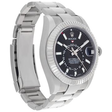 Rolex Sky-Dweller 326934 Stainless Steel Black dial 42mm Automatic watch