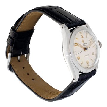 Rolex Speedking 6056 Stainless Steel White dial 29.5mm Manual watch