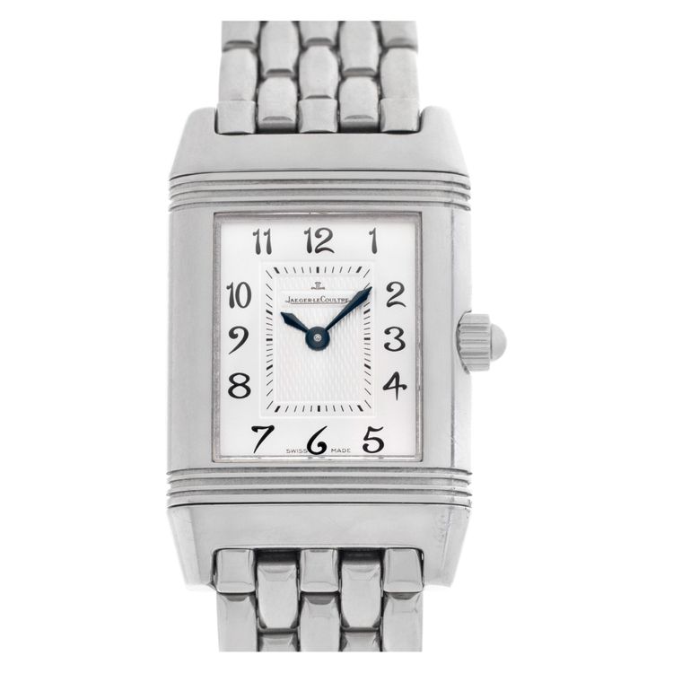 Jaeger LeCoultre Reverso Duetto Duo 266.8.11 Stainless Steel Mother of Pearl dia